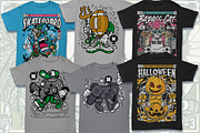 100 Cartoon Tshirt Designs Bundle #9, an Illustration by roach_graphic (Thumbnail 8 of 17)