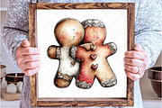 Whimsical Christmas Gingerbread PNG, an Illustration by SinaCreation (Thumbnail 6 of 7)