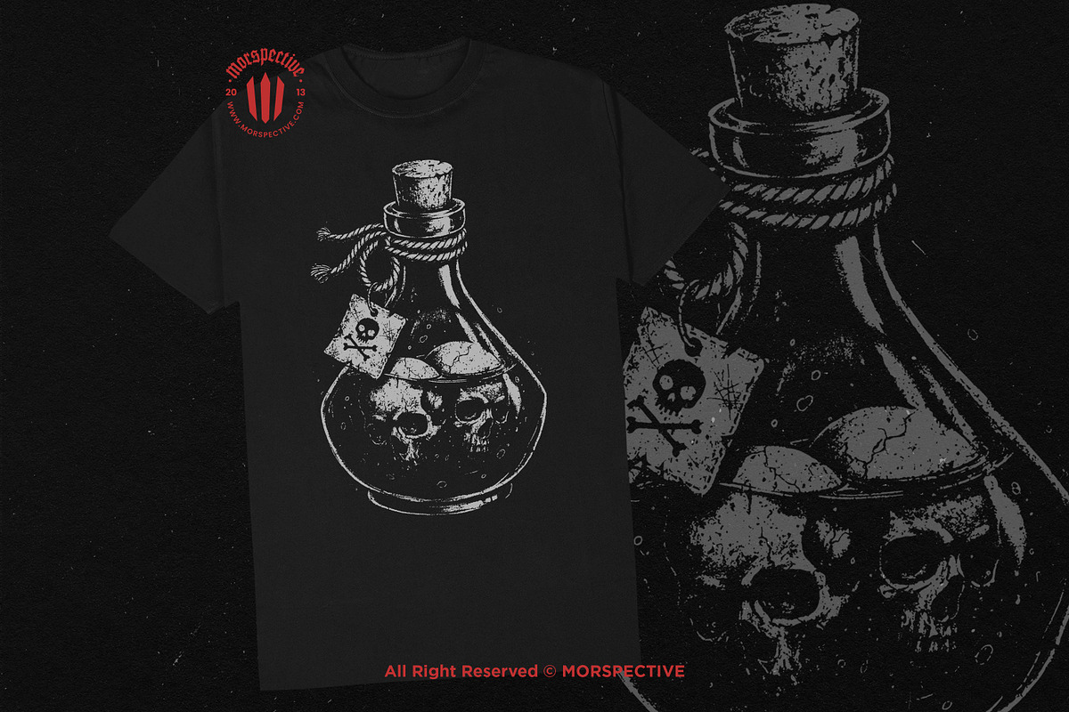 10 Bundle Dark Art Skull Potion, an Illustration by Morspective (Photo 2 of 7)
