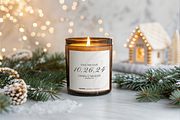 Christmas Amber Candle Glass Mockup, a Product Mockup by TatiMockup (Thumbnail 5 of 5)