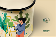 Enamel Coated Milk Mug Mockup Set, a Cups & Container Mockup by Designertale (Thumbnail 7 of 12)
