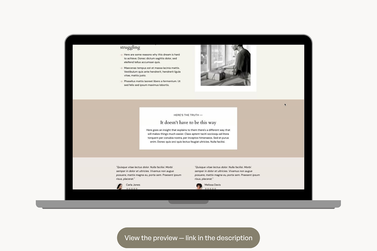 ThriveCart Sales Page Template, a Landing Page Template by Pixel & Flow (Photo 2 of 8)