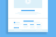 Modern Website UI Wireframe Design, a Landing Page Template by MightyDesign (Thumbnail 6 of 9)