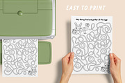 Easter village coloring games, an Education Illustration by Lexi Claus (Thumbnail 4 of 16)