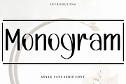Monogram, a Script Font by InermediaSTUDIO (Thumbnail 1 of 8)