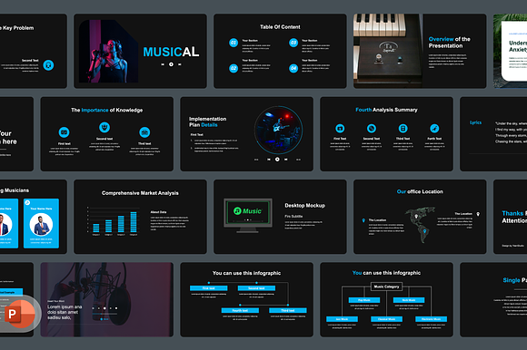 Music Presentation Template preview 3