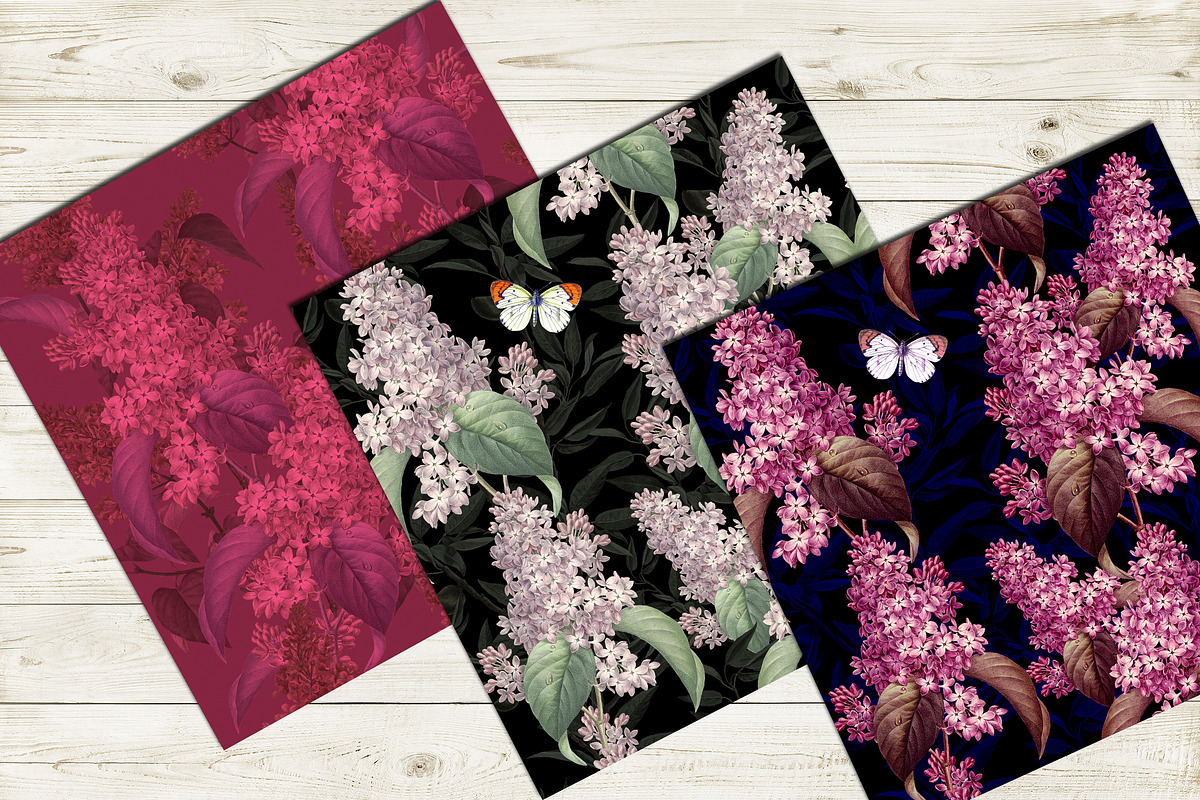 Lilac Seamless pattern, a Pattern Graphic by NastiaDesignsPrints (Photo 6 of 8)