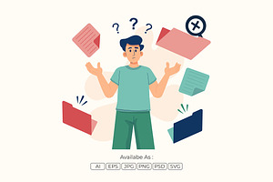 No Data Found Illustration, a Work Illustration by Partikusi Design