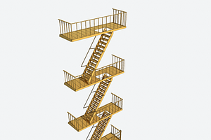 Fire Escape Stairs Modular