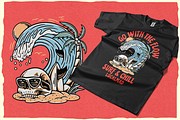 Summer Skull Vector Illustrations, an Illustration by Localmad (Thumbnail 4 of 6)