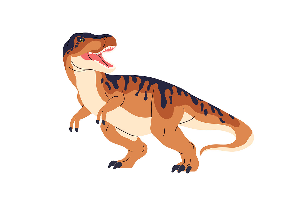 Dinosaurs set, seamless dino pattern, an Animal Illustration by PaperTrident (Photo 6 of 21)