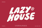 LazyHouse - Bold Display Font, a Handwritten Font by Typeparties (Thumbnail 1 of 9)
