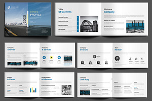 Company Profile Template Layout, a Brochure Template by MightyDesign
