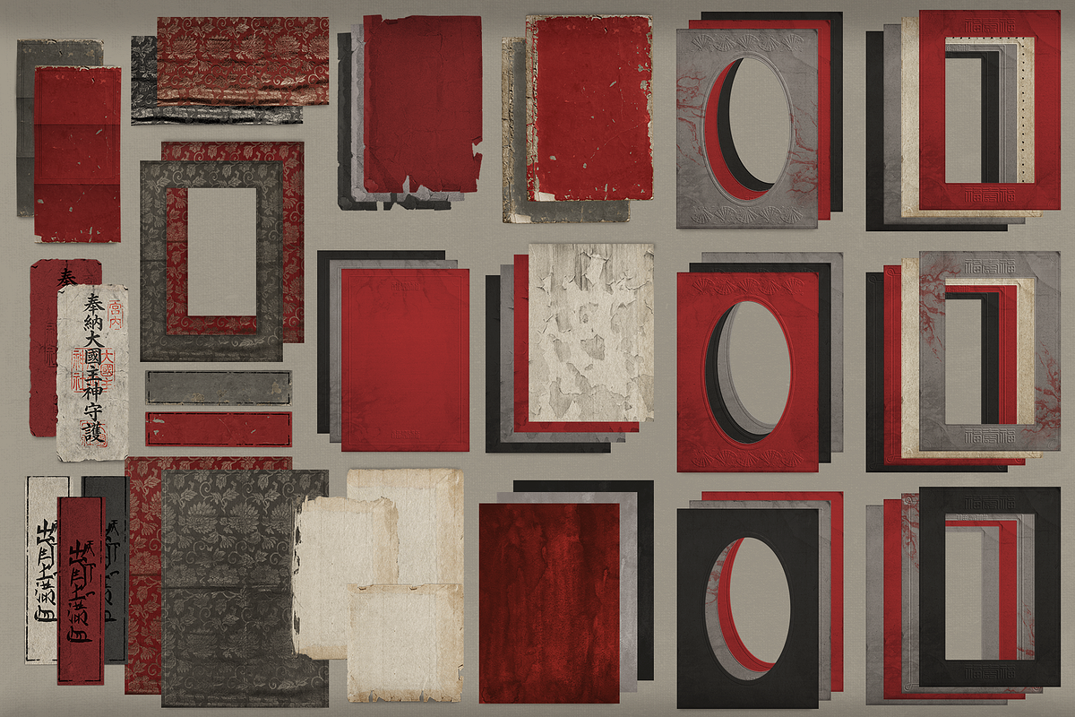 Crimson Vengeance | Collage Kit, an Object Graphic by Moon Starer Studio (Photo 3 of 9)