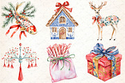 Christmas Chinoiserie Sublimation, an Illustration by DreamCafeArt (Thumbnail 4 of 7)