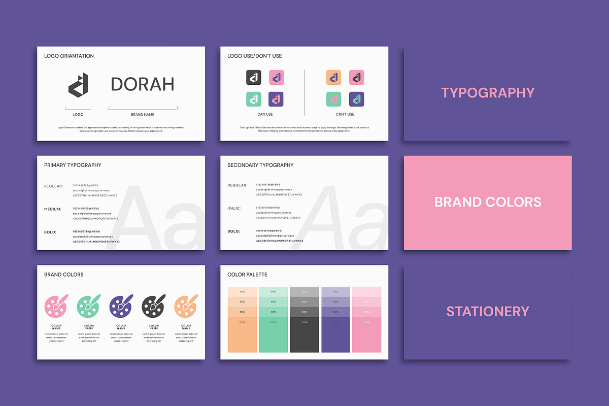 DORAH | Brand Identity & Brand Book, a Branding & Logo Template by Artisan Vibes (Photo 8 of 9)