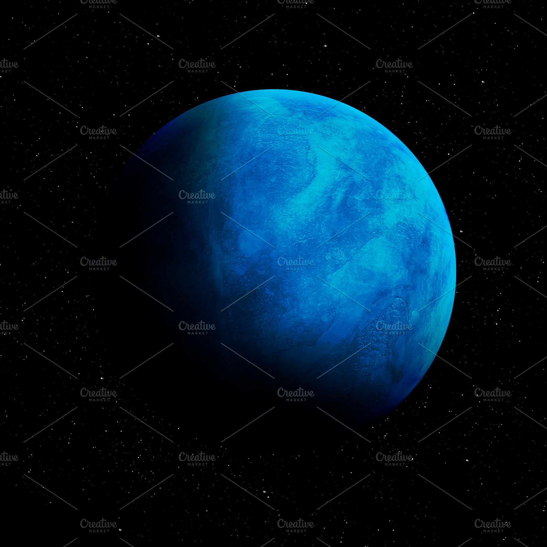 Neptune containing earth, planet, and cosmos, an Abstract Photo by Vadim Sadovski