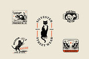 Vintage Cat Badges, a Branding & Logo Template by ehaezer (Thumbnail 2 of 5)