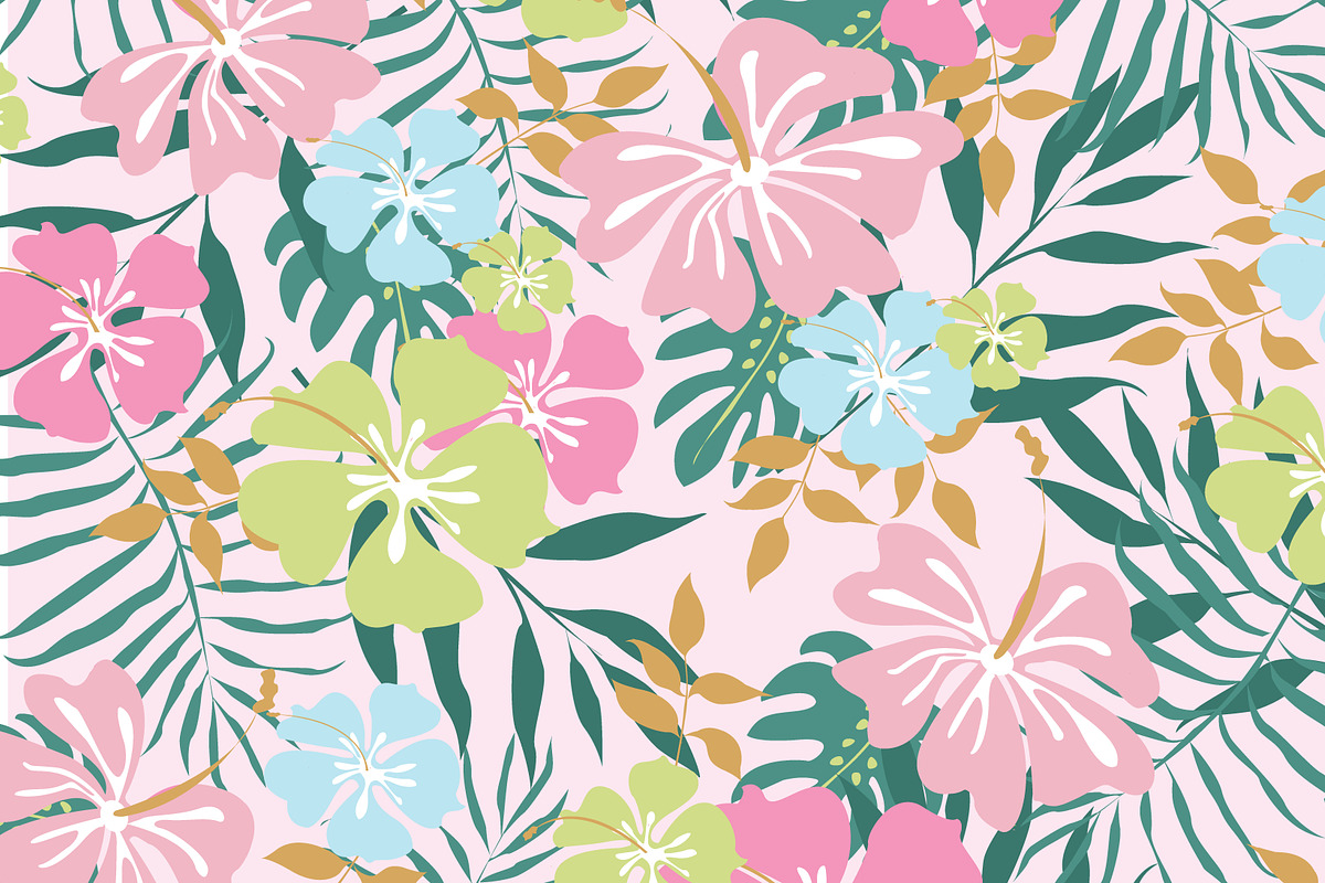 Hawaii seamless pattern set, a Pattern Graphic by narinadraban (Photo 3 of 9)