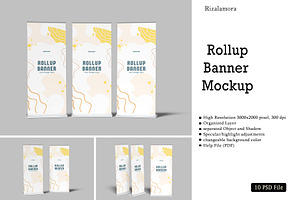 Rollup Banner Mockup, a Print Template by rizalamora