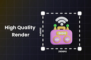 Smart Home & IoT 3D Icon, an Object Graphic by Artnivora.Std (Thumbnail 2 of 4)