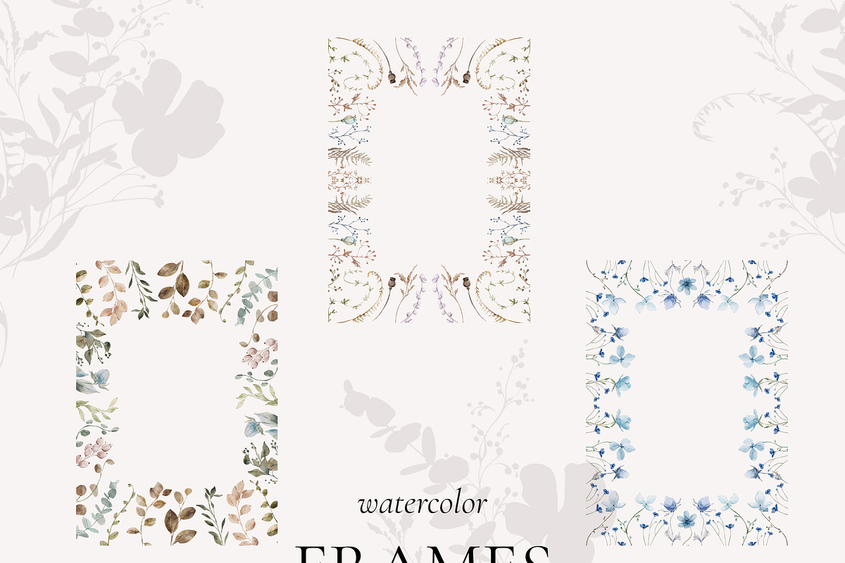 WINTER FLORALS watercolor set, a Decorative Illustration by Yuliia Lashevska (Photo 6 of 12)