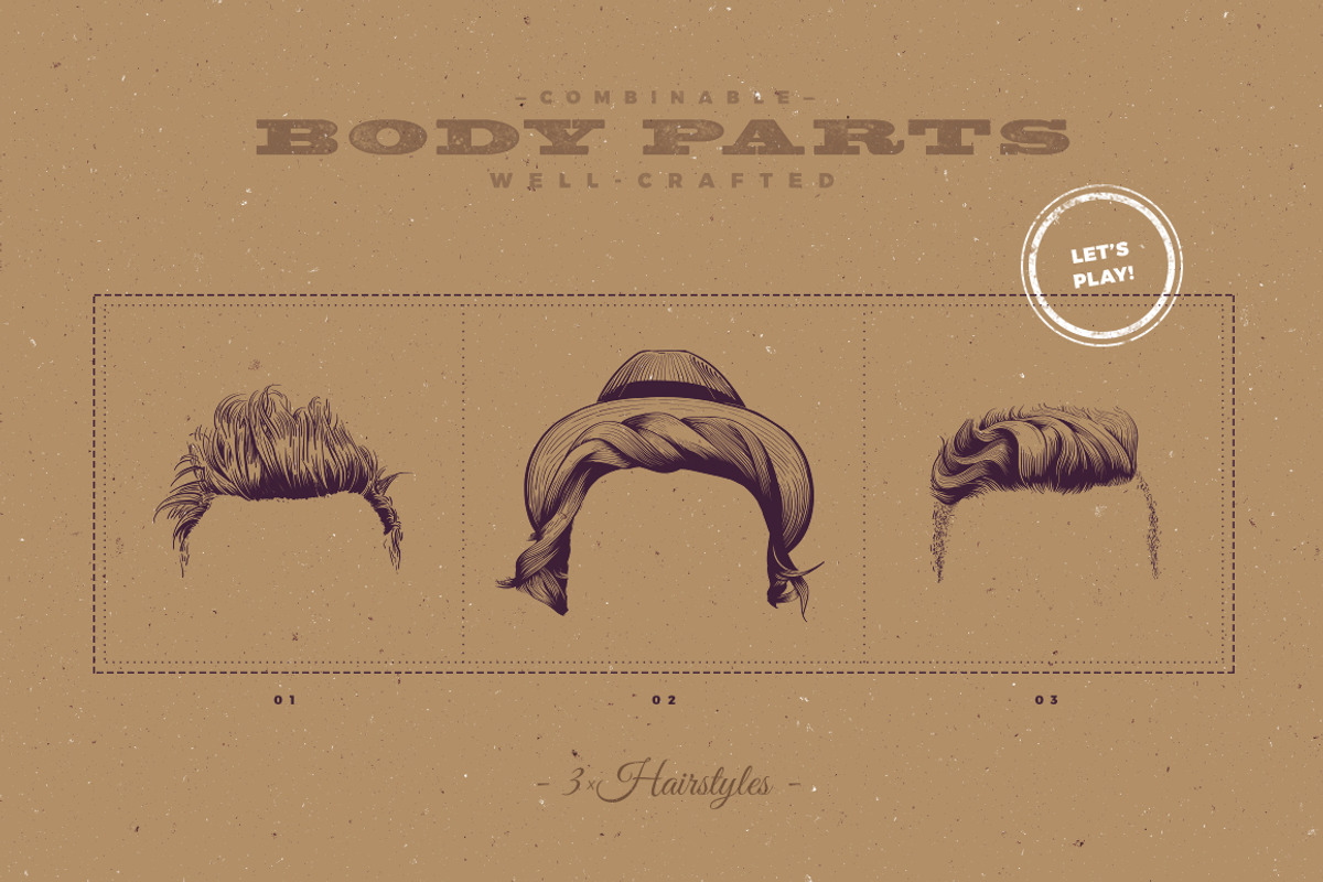 Hipster Characters Kit, a Work Illustration by blauananas (Photo 4 of 13)