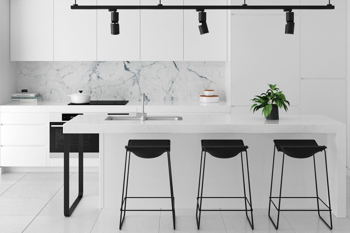 Kitchen C - High End Apartment, an Architecture 3D Model by 3DCargo (Photo 1 of 12)
