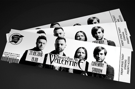 Clean Concert Event TIcket, an Invitation Template by Konakchiev