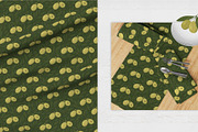 Olives set. Vector seamless patterns, a Pattern Graphic by LartGraphics (Thumbnail 3 of 10)