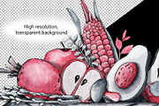 Chef cook, clipart, digital paper, a Food Illustration by Artmanata (Thumbnail 6 of 18)