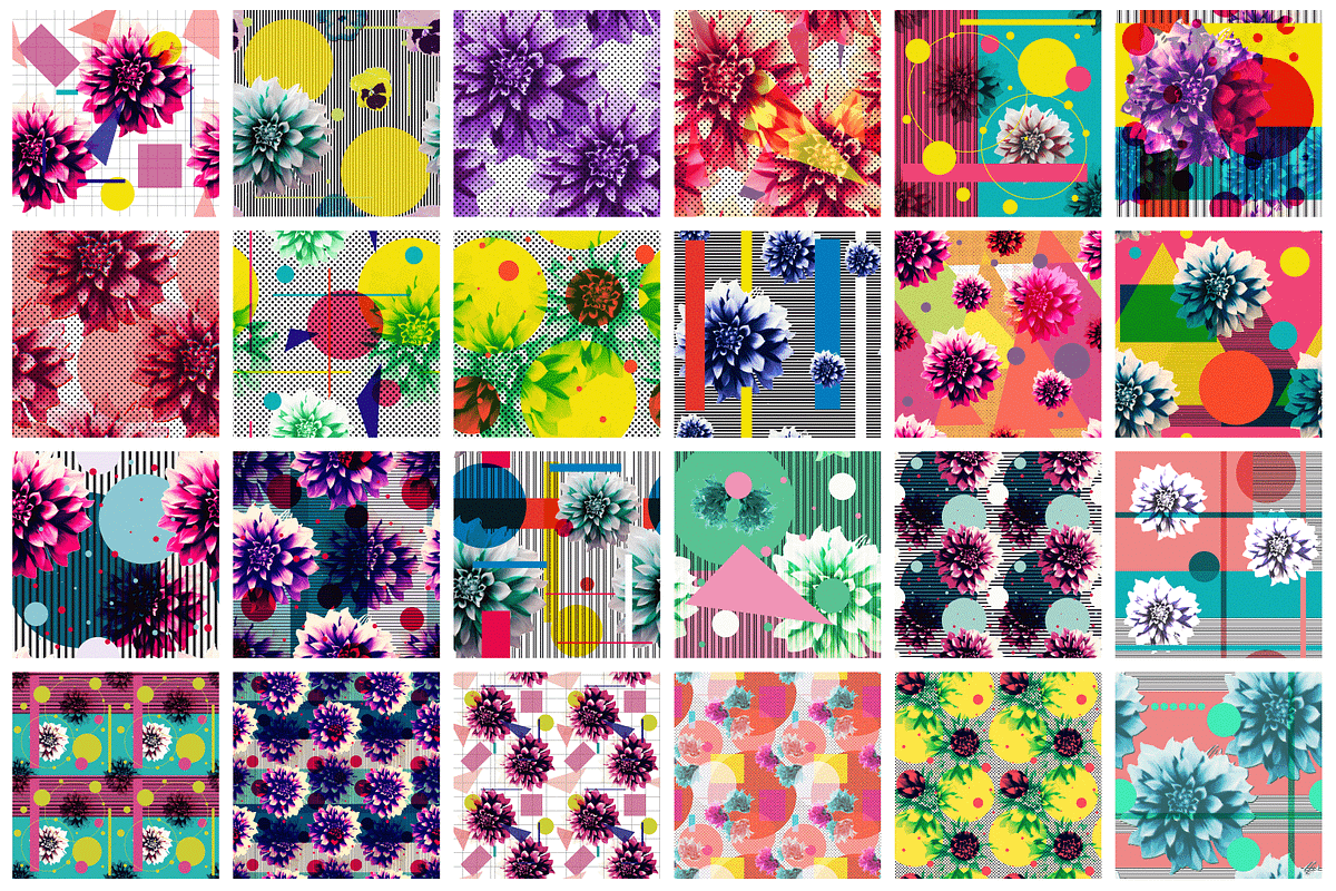 Flower power - seamless patterns, a Pattern Graphic by Art Sproot (Photo 6 of 6)
