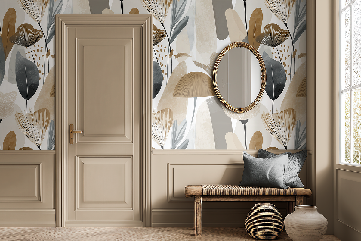 Wallpaper Wainscotting Mockup PSD, a Household Mockup by 1001 mockups (Photo 4 of 9)
