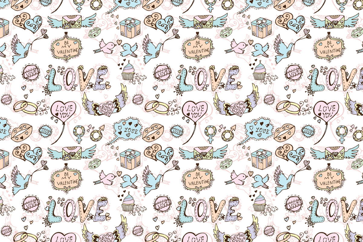 Valentine's Day Seamless Pattern