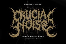 Crucial Noise Death Metal Font