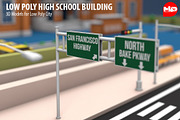 Low Poly High School Building, an Architecture 3D Model by multimedia4ds (Thumbnail 6 of 13)