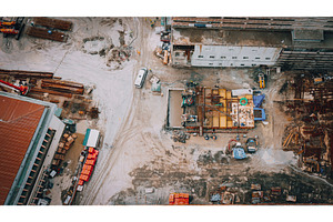 excavator and other machinery with, an Industrial Photo by Our Amazing World