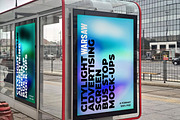 Warsaw Citylight Ad Bus Stop 9, an Advertising Mockup by Graphic Shelter (Thumbnail 4 of 8)