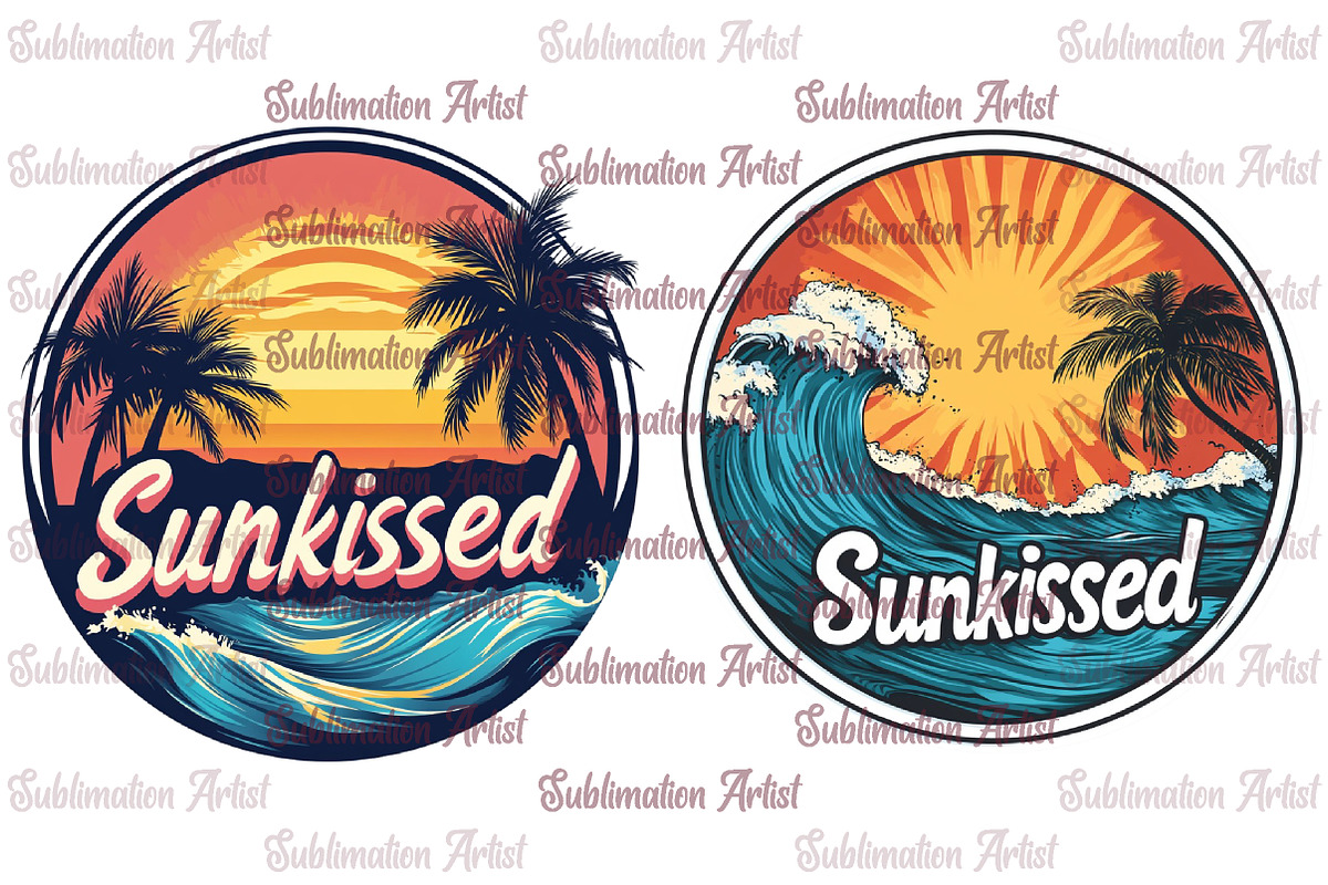 Retro Summer Sunkissed PNG, an Illustration by Sublimation Artist (Photo 1 of 6)