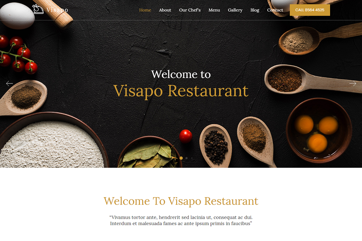 Visapo | Restaurant Html Template, a Bootstrap Template by The Pixel (Photo 2 of 2)