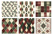 Distressed Christmas Digital Paper, a Texture Graphic by SinaCreation (Thumbnail 3 of 5)