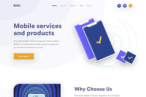 Service And Products Landing Page