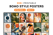 550+ Boho Wall Art Prints Bundle, a Decorative Illustration by Selenique Studio (Thumbnail 1 of 12)