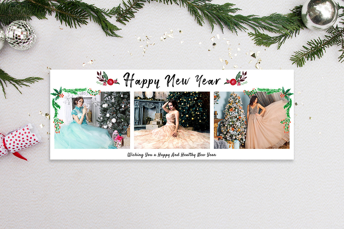 Facebook Cover Happy New Year V4, a Social Media Template by Creativetacos (Photo 1 of 2)