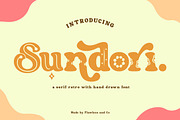 Sundori - Handdrawn Serif Retro Font, a Serif Font by Flawless And Co (Thumbnail 1 of 10)
