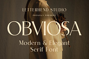 Obviosa - Modern Serif, a Serif Font by Letterhend Studio (Thumbnail 1 of 10)