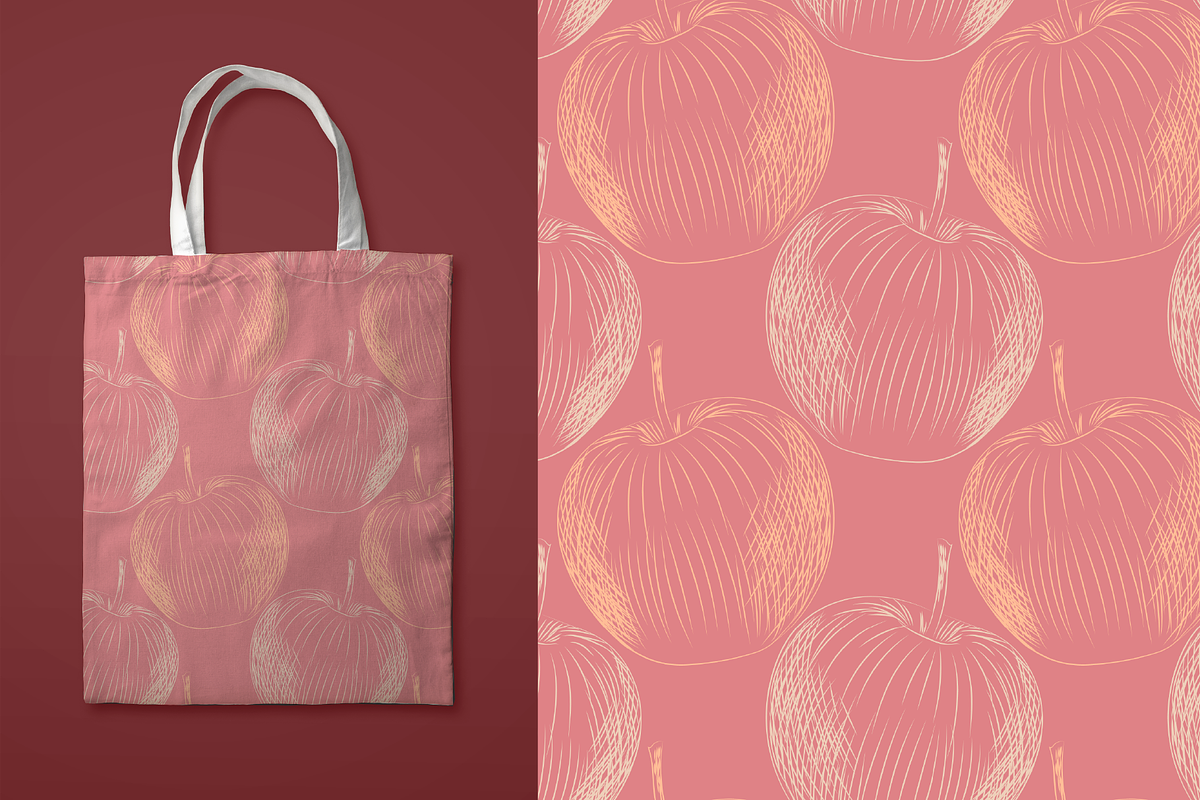 9 apple patterns, a Pattern Graphic by ОльгаМороз (Photo 5 of 5)