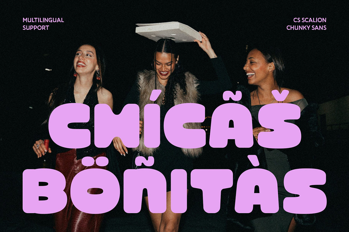 CS Scalion – Chunky Display Font, a Sans Serif Font by Craft Supply Co. (Photo 7 of 8)
