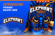 Blue Elephant - Mascot Esport Logo, a Branding & Logo Template by FNR Graphics (Thumbnail 1 of 5)