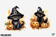 Halloween Black Cat, an Illustration by Gemstone (Thumbnail 7 of 12)
